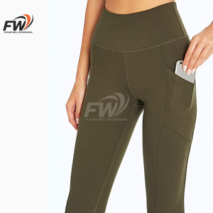 กางเกงโยคะเอวสูงคุณภาพสูงสำหรับผู้หญิง เนื้อผ้าระบายอากาศ แห้งเร็ว เหมาะสำหรับคนไซส์ใหญ่ กางเกงออกกำลังกายยกกระชับสะโพก - Product Image 3