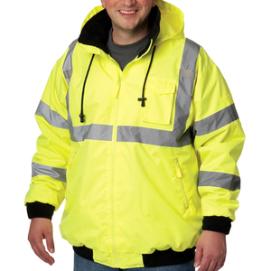 Vêtements de travail d'hiver haute visibilité personnalisables en usine veste de sécurité personnalisée conception imperméable réfléchissante avec logo personnalisé - Product Image 6