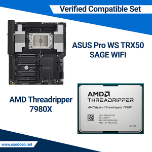 Conjunto AMD Threadripper 7980X + ASUS Pro WS TRX50 SAGEWIFI - Product Image 1