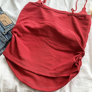 Camiseta sin mangas transpirable ajustada larga para mujer, almohadilla de sujetador incorporada, bordado de Color personalizado, capas para usar solo, puro lujurioso - Product Image 4