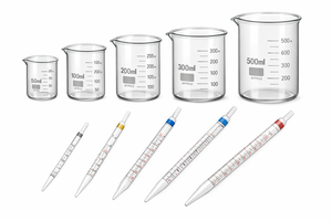 Vasos de Vidrio Borosilicato de 50 ml a 500 ml, Pipetas Graduadas de 1 ml y 10 ml |   MAYALAB Transparente |   Uso Educativo Científico de Laboratorio - Product Image 2