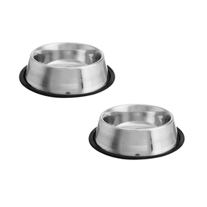 ชามสเตนเลสสำหรับสัตว์เลี้ยงรูปทรงกลมทำด้วยมือเป็นมิตรกับสุนัขส่งออกจากผู้ผลิตอินเดีย - Product Image 2
