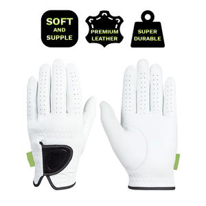 Gants de golf légers Cabretta avec impression de logo de broderie d'étiquette personnalisée et emballage cadeau pour les promotions au détail - Product Image 2