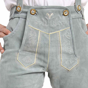 กางเกงหนังผู้ชายดีไซน์ยอดเยี่ยมจากผู้ผลิตปากีสถาน สไตล์ไฮสตรีท ลายเรียบ เอวกลาง ป้องกันรอยยับ ซิปหน้า - Product Image 6