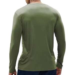 Nouvelle chemise de pêche personnalisée UPF35, antibactérienne, respirante, séchage rapide, légère, manches longues, Spandex/Polyester, OEM - Product Image 5