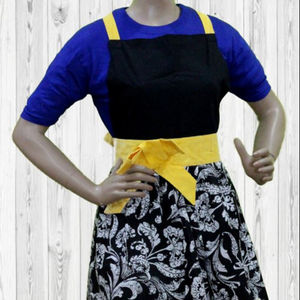 Delantales de cocina estampados, venta al por mayor, para el hogar, Industrial, tamaño personalizado, 100% algodón, lino, poliéster, fabricantes de la mejor calidad - Product Image 1