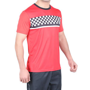 Camisetas duraderas de sublimación de poliéster 100% con estampado personalizado que absorbe la humedad, ajuste ligero y marca OEM - Product Image 5