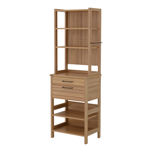 Lafica Armoire de cuisine haute multifonction moderne de luxe Nouveau design avec longue poignée glissière Cute Modern New Style Vanity MDF - Product Image 1