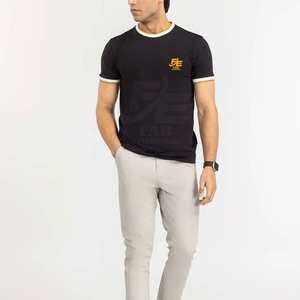 T-shirts d'été pour hommes en coton doux T-shirt personnalisable OEM pour hommes confortable à porter au quotidien - Product Image 3