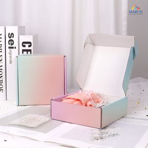 Caja de correo de automontaje Kraft negra personalizada, impresión en relieve de cartón reciclable reutilizable biodegradable ecológica para - Product Image 3