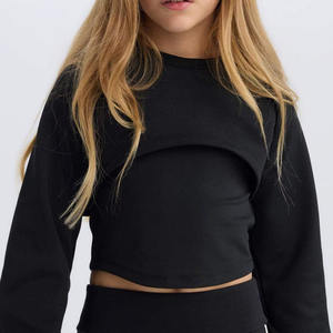 เสื้อสเวตเตอร์คอลูกเรือผ้าฝ้ายนุ่ม/ผ้าโพลีเอสเตอร์ระบายอากาศได้ดีเลือกขนาดและสีได้ตามต้องการ - Product Image 2