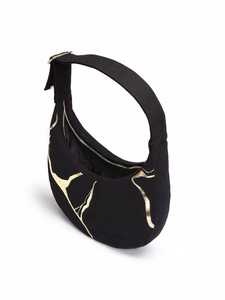 Bolso de hombro de cuero de alta calidad para mujer, bolso de mano de lona con patrón de puntos y logotipo personalizado, estilo plegable, bolso de compras al mejor precio - Product Image 3