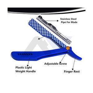 Navaja de Afeitar Clásica Profesional de Hoja Recta, Calidad de Salón, Navaja de Afeitar de Hoja Recta con Bolsa de Almacenamiento de Cuero PU - Product Image 4