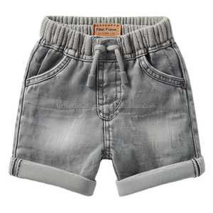 กางเกงขาสั้นพรีเมี่ยมเอวยางยืดแบบลำลองของเด็กผู้ชายกางเกงยีนส์ผ้าฝ้ายใส่สบายพอดีตัวกางเกงเด็กซักแล้วดูใส่ในฤดูร้อน - Product Image 6