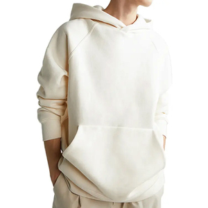 Vente directe d'usine - Sweat à capuche en molleton de coton/bambou/polyester, streetwear, poids lourd, respirant, pour l'entraînement hivernal des hommes - Product Image 3