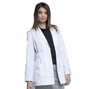 Bata de laboratorio de mezclilla perfecta para trabajadores de clínica hospitalaria, transpirable, duradera, cómoda y ligera - Product Image 1