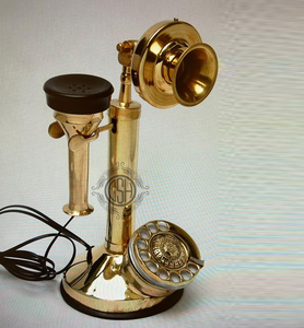 El mejor teléfono antiguo de alta calidad Hermoso acabado pintado Latón Teléfonos reales Diseño múltiple disponible. - Product Image 3