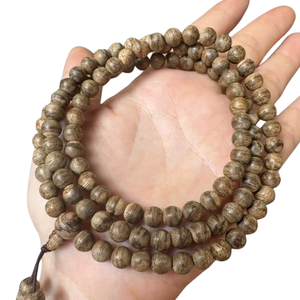 Wholesale High Quality 108 Beads Wood Bracelet Sweet Fragrance Agarwood 6.8mm Natural <b>Wooden</b> <b>Bangle</b> Vintage Private Label - Product Image 4