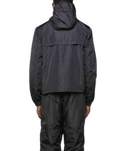 Veste coupe-vent à capuche légère imperméable pour homme de haute qualité Broderie Col montant Toile Coton pour la pêche la randonnée - Product Image 3