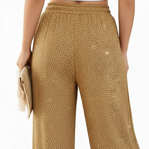 Pantalon en strass pour femmes, tendance et personnalisé, produit à succès, pantalon en strass pour femmes personnalisé, faible MOQ - Product Image 5