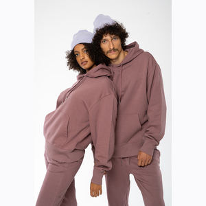 Ensemble de survêtement unisexe surdimensionné personnalisé avec sweat-shirt et pantalon de survêtement ample, ensembles de sweat-shirts à capuche avec poches brodées, tenues de sport, vente chaude - Product Image 3