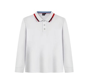 2023 luxe hommes Golf pour Polo haut de gamme brodé revers haut à manches longues Anti-rides tricoté T-shirt affaires décontracté - Product Image 1