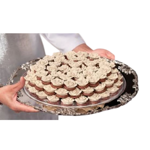 Attractive Design <b>Chocolate</b> Sweets Serving Tray & Dish Finest Quality Silver Metal <b>Chocolate</b> Sweets Serving Tray For <b>Wedding</b> Use - Product Image 1