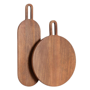 Tabla de Cortar Multifuncional Ecológica de Madera de Acacia con Mango para Cocina, Tabla para Servir y Picar de 1.5 cm de Grosor - Product Image 5