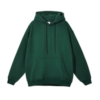 Sweat à capuche pour homme OEM personnalisé en molleton épais, coupe classique, 100% Coton, essentiels d'hiver, anti-rétrécissement, imprimé 3D uni, poche haute