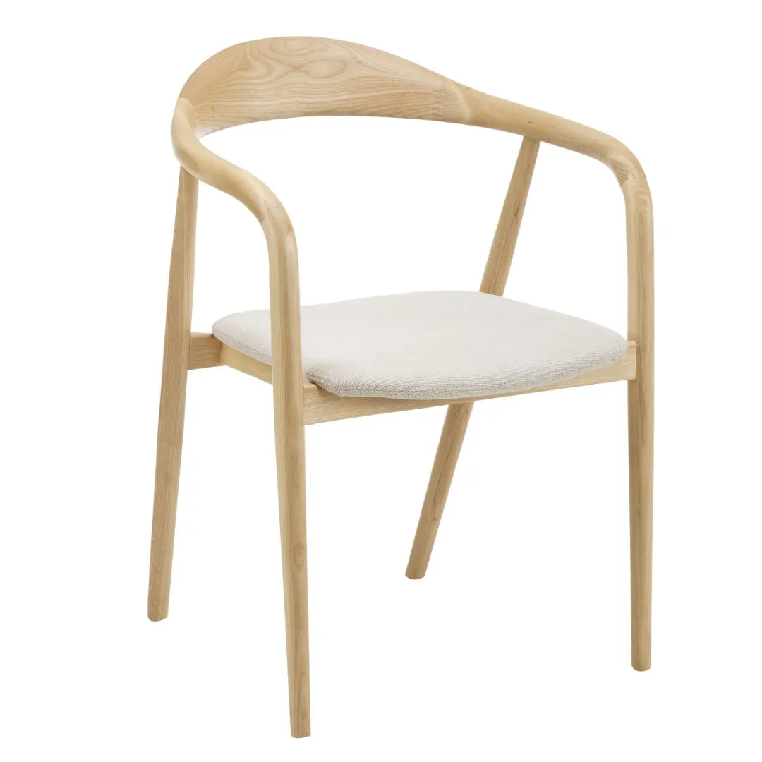 Среднего века обеденный стул из массива дерева натуральный цвет мебель для дома обеденные стулья современный дизайн