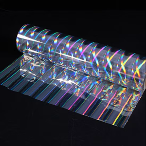 Wholesale Holographic Adhesive Sticker PET Material Seamless Rainbow Pattern High Gloss Effect Decorative Packaging <b>Lamination</b> - Product Image 3