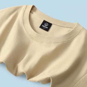 T-shirt 100% coton vierge de haute qualité de conception gratuite pour hommes 180gsm t-shirts col rond régulier DTF DTG T-shirt grande taille pour hommes - Product Image 3