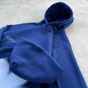 เสื้อฮู้ดโอเวอร์ไซส์พรีเมี่ยมใส่ได้ทั้งชายและหญิงผ้าคอตตอนมีฮู้ดลายนูนดีไซน์ฮิปฮอปแบบกำหนดเองสีพื้นเสื้อผ้าแนวสตรีทมี100% - Product Image 1