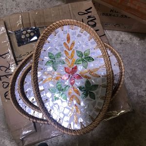 ¡Esteras y almohadillas de decoración de tendencia caliente! Posavasos de ratán madre perla manteles individuales tamaño completo 10cm 12 cm 16cm 18cm 20cm a 35 cm - Product Image 5