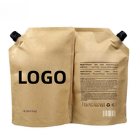 Pochette à bec imprimée personnalisée 100ml 200ml 250ml 500ml Désinfectant Lavage des mains Soupe Liquide Recharge Poche à bec
