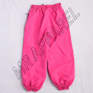 กางเกงสโนว์กันน้ำสีชมพูสุดฮิตทรงหลวมพร้อมเอวยางยืด ซับในขนแกะอุ่น และปลายขาแบบยางยืด - Product Image 2