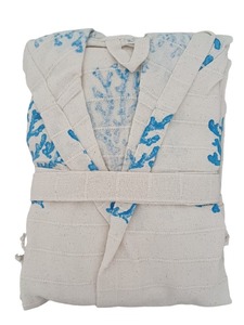 Cotton High Quality Bathrobe Turkish Stone Printed Women Men Children Bathrobe with Hat Beach Sauna Hammam Home <b>Towel</b> - Product Image 6