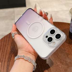 Coque pour téléphone 16 Pro Max, compatible magnétique, design dégradé, antidérapante, finition mate, sensation premium, coque d'été - Product Image 3