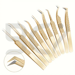 Precision Fiber Tip Tweezers Anti-Slip, Comfortable Grip Design for Eyelash Extensions & Makeup Application Grafted Tweezers - Product Image 6