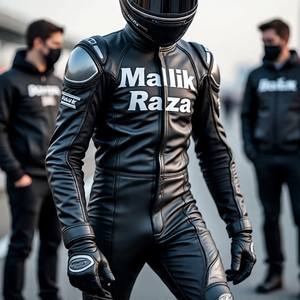 Traje de cuero de motocicleta de una pieza, ajuste personalizado, armadura aprobada CE, paneles perforados transpirables, ropa de carrera compatible con airbag - Product Image 3