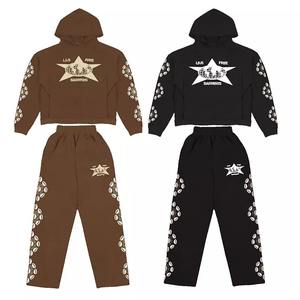 Conjunto de chándal deportivo de alta moda para hombre, conjunto de chándal ajustado con cremallera, chándal de dos piezas para hombre - Product Image 3