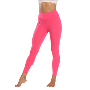 2024, mallas transpirables para gimnasio y Fitness para mujer, cintura media, Logo impreso, sin costuras, Scrunch, realce de glúteos, tela de punto, servicio OEM - Product Image 2