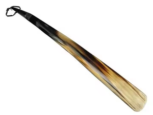 Luxurious Men's Eco-Friendly Comfortable Modern Natural Shape Buffalo Horn Shoe Horn Handcrafted Polished Finish Crescent Crafts - Product Image 2