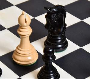 Piezas de Ajedrez Profesionales Nuevas con Peso Imperial, Juego de Ajedrez de Ébano Genuino y Madera de Boj, Rey de 3.75 Pulgadas, Reinas Adicionales - Product Image 2