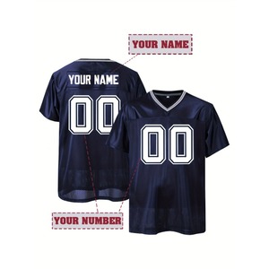 Vente chaude haute jeunesse vêtements de sport de football américain maillots brodés personnalisables avec des numéros vierges uniformes de chemises élégantes - Product Image 1