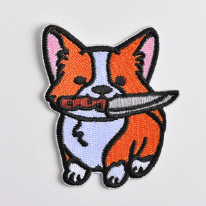 Patchs thermocollants brodés en 3D personnalisés prix d'usine Patch de transfert de chaleur en tissu sergé pour vêtements, chapeau et habillage en forme de fleur - Product Image 3