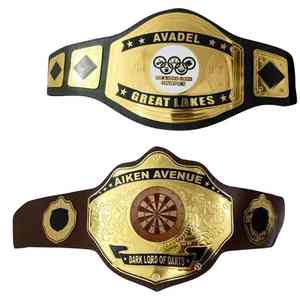 Ceinture de championnat en cuir personnalisable de haute qualité pour les sports de boxe de lutte MMA durables de karaté - Product Image 1