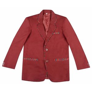 Fashion Suta Casual <b>Boys</b>' Check British Style Multi Color <b>Blazer</b> Medium Size Knitted Fabric <b>for</b> Autumn Season - Product Image 1