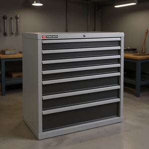 Facom Heavy-Duty Industrial 7-<b>Drawer</b> Tool Cabinet for the <b>Workshop</b> - Product Image 3