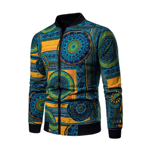 Chaqueta de bombardero con estampado de sublimación de diseño personalizado de invierno 2024 para hombres 100% poliéster OEM moda informal a prueba de viento - Product Image 5